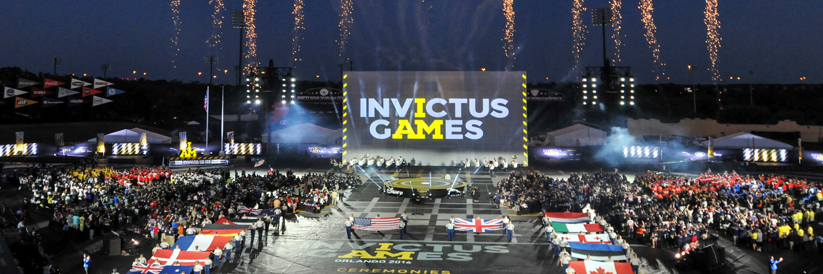 Invictus Games Ceremony. Photo credit: Walt Disney World Company. Invictus Games Ceremony. Photo credit: Walt Disney World Company.