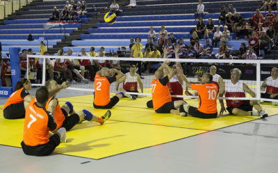 Le volleyball assis est en cours aux Jeux Invictus de 2017